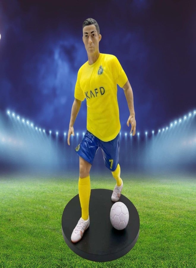 ماياترا مجسم لاعب كرة القدم من ماياترا - رونالدو إصدار PG 18 سم - مجسم رياضي لمحبي كرة القدم والأطفال وهواة الجمع - تصميم مفصل، مثالي للعرض والإهداء (النمط 2) - Image 4